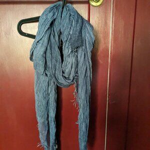 Blue Soft Scarf (Square, Long)